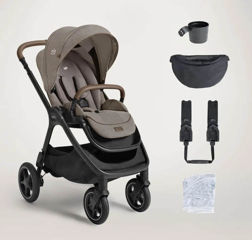 עגלת תינוק משולבת Finiti Trio עם סלקל Maple אפור בהיר Joie