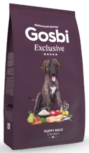 גוסבי אקסלוסיב מזון לגורים מגזע גדול 12 ק"ג - GOSBI EXCLUSIVE PUPPY MAXI