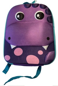 תיק גן תרמי מעוצב - דינוזאור סגול