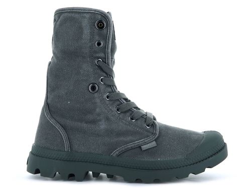 נעלי פלדיום אפור משופשף עם קיפול | 36-47 |-02353-029  PALLADIUM  US BAGGY W F METAL BLACK 