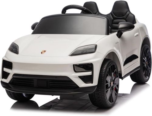 ג'יפ ממונע 12V לילדים פורשה מקאן Porsche Macan עם שלט חכם והנעה 4X4 - לבן