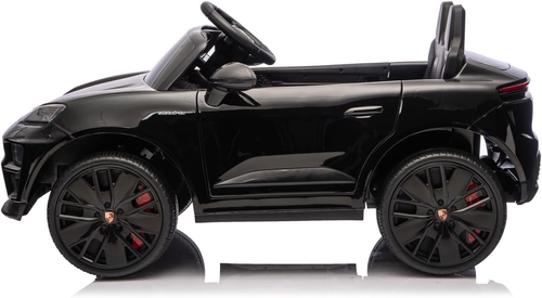 ג'יפ ממונע 12V לילדים פורשה מקאן Porsche Macan עם שלט חכם והנעה 4X4 - שחור