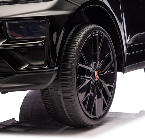 ג'יפ ממונע 12V לילדים פורשה מקאן Porsche Macan עם שלט חכם והנעה 4X4 - שחור