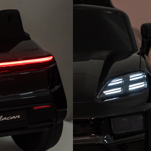 ג'יפ ממונע 12V לילדים פורשה מקאן Porsche Macan עם שלט חכם והנעה 4X4 - שחור