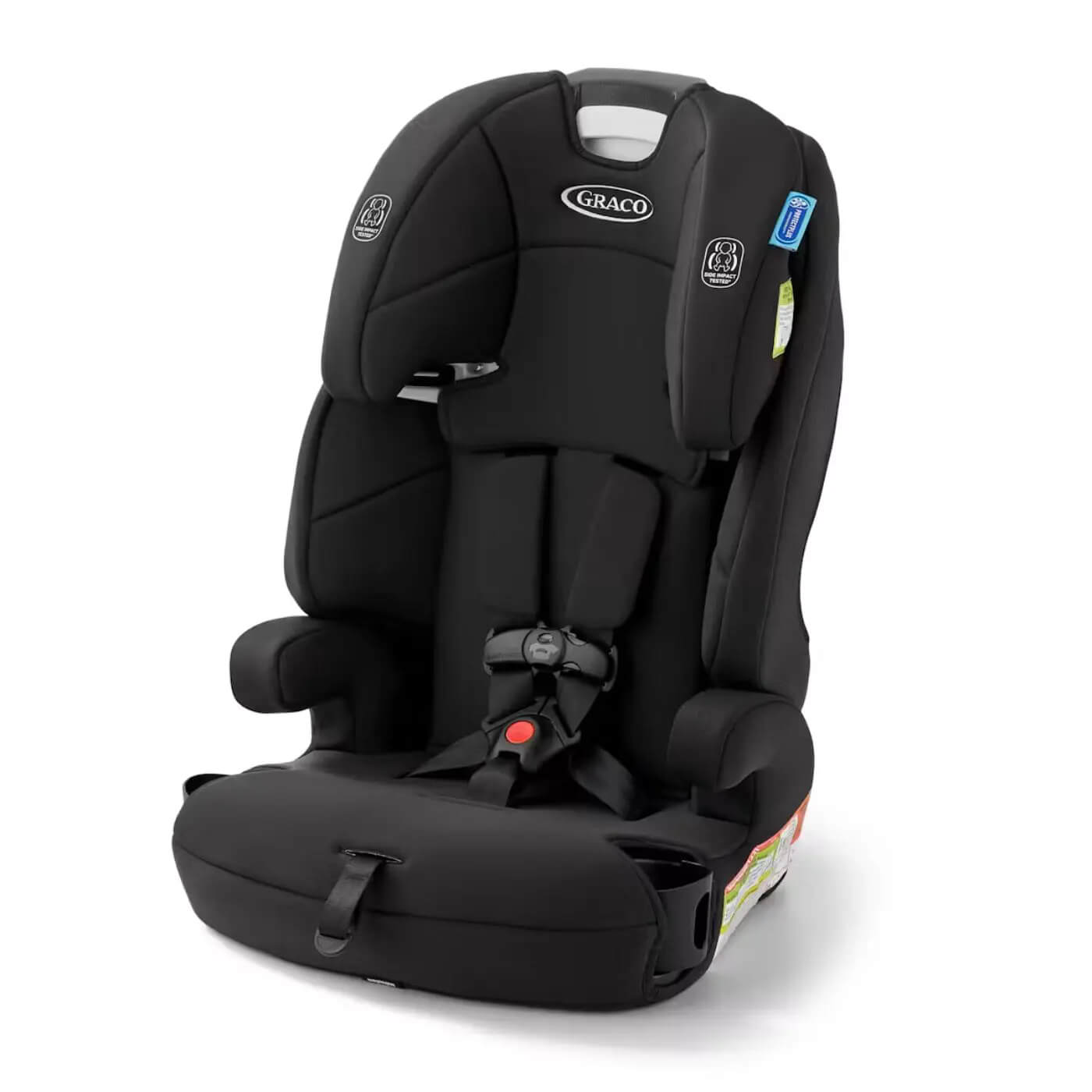 בוסטר רצועות ISOFIX הופך לבוסטר ללא גב Tranzitions שחור Graco  