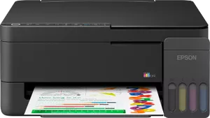 מדפסת Epson EcoTank L3350 רב-תכליתית (הדפסה, סריקה והעתקה) המציעה חיסכון מקסימלי בעלויות הדיו. כוללת קישוריות Wi-Fi ו-Wi-Fi Direct להדפסה אלחוטית מהסמארטפון, תמיכה ב-AirPrint ואיכות גבוהה. פתרון אידיא