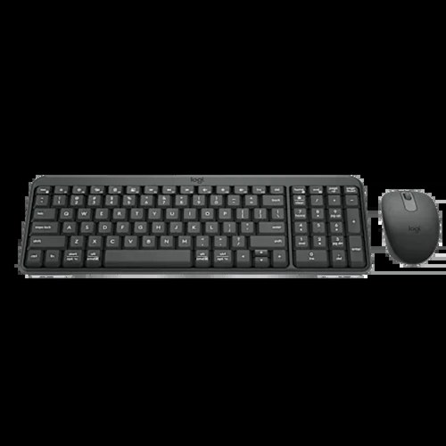 סט מקלדת ועכבר אלחוטיים Logitech MK250 Bluetooth – בצבע Graphite