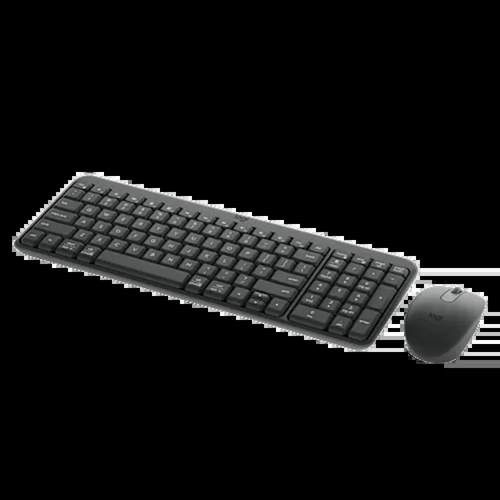 סט מקלדת ועכבר אלחוטיים Logitech MK250 Bluetooth – בצבע Graphite