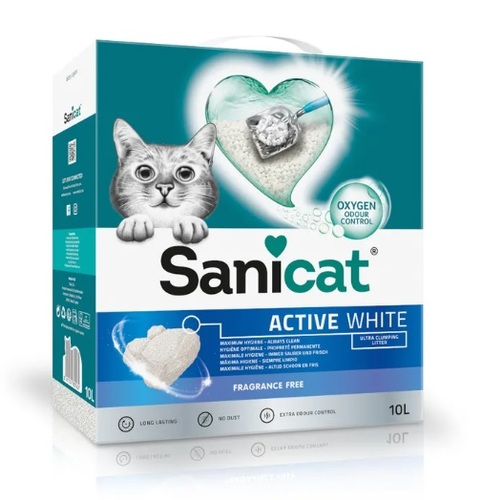 Sanicat חול מתגבש לבן - חול לחתולים