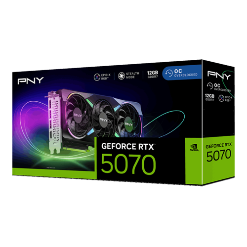 GeForce RTX™ 5070 12GB ARGB EPIC-X RGB™ Overclocked Triple Fan GPU
