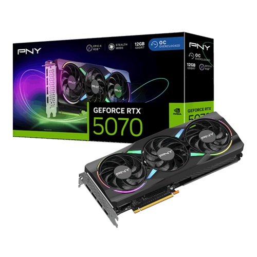 GeForce RTX™ 5070 12GB ARGB EPIC-X RGB™ Overclocked Triple Fan GPU