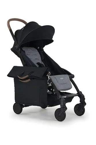 תיק החתלה המתחבר עם מגנטים לעגלה Connect 3 Sidebag - אפור/שחור