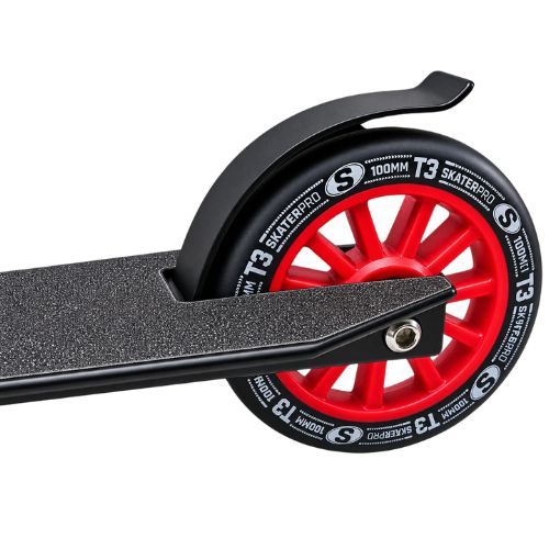 קורקינט פעלולים למתחילים PRO T3 עם מיסבי ABEC9 - שחור/אדום