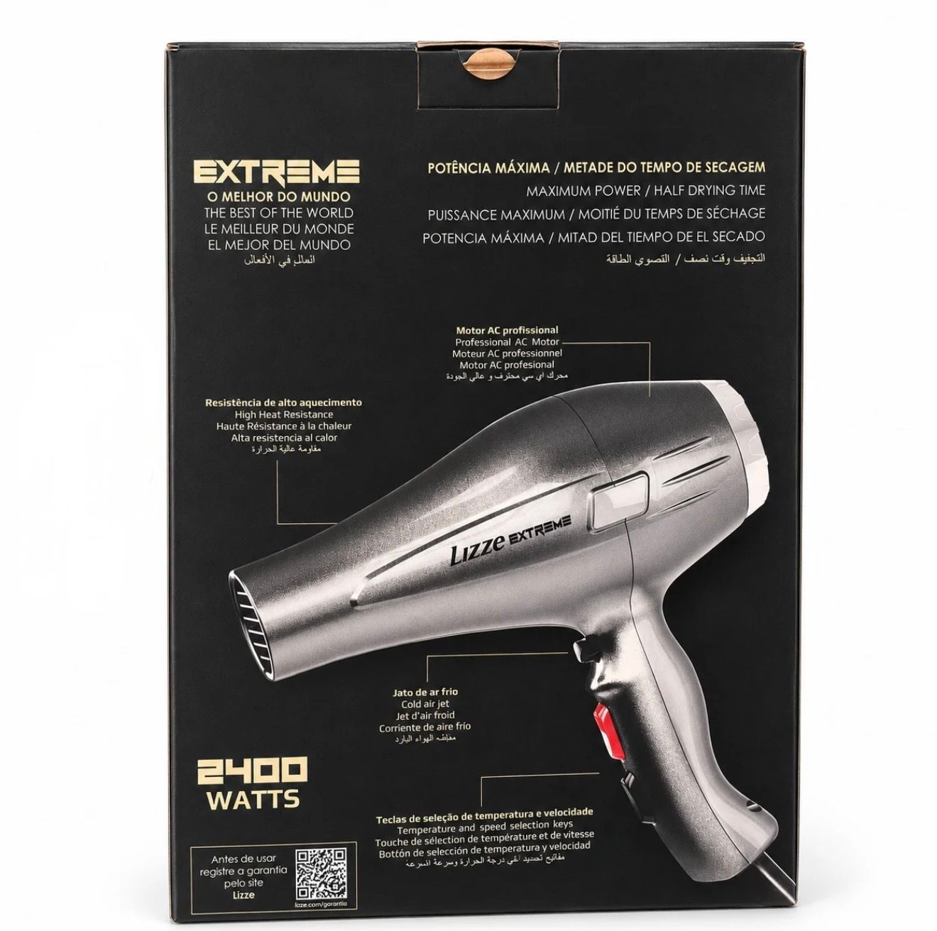  מייבש שיער מקצועי ליזי LIZZE Extreme 2400W 