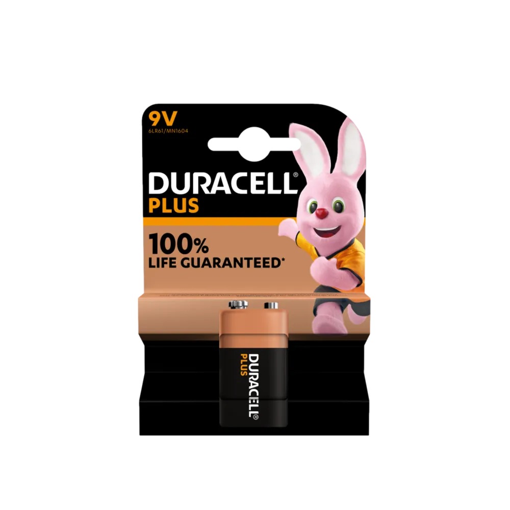 סוללת Duracell 9V Plus