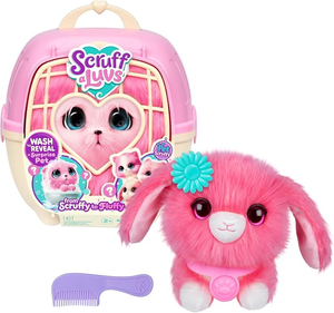בובת פרווה בהפתעה Scruff-a-Luvs בכלוב נשיאה לחפיפה וטיפוח