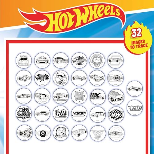 מקרן ציור ויצירה לילדים הוט ווילס עם 32 שקופיות להעתקה וטושים צבעוניים
