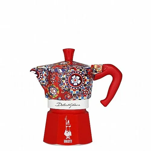 מקינטה Bialetti Moka Express Dolce&Gabbana Sicilian Cart ל-3 כוסות בעיצוב סיציליאני צבעוני