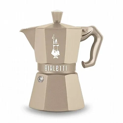 מקינטות Bialetti Moka Exclusive Induction בגוון חול מדבר