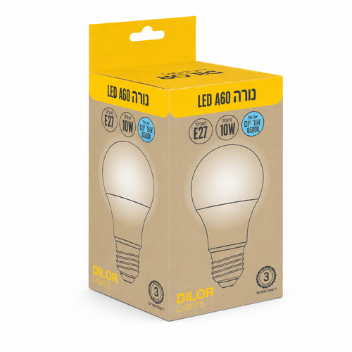 נורת LED ‏A60 ‏15W אור חם או לבן קר הברגת E27 – דילאור DILOR