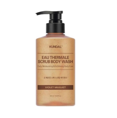 ג'ל רחצה  Kundal Eau Thermale Spa Scrub Body Wash 500ml