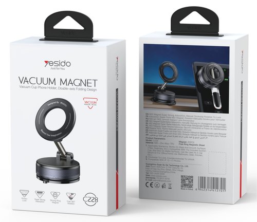 מחזיק ואקום מסתובב 360° מסגסוגת אבץ Yesido C228