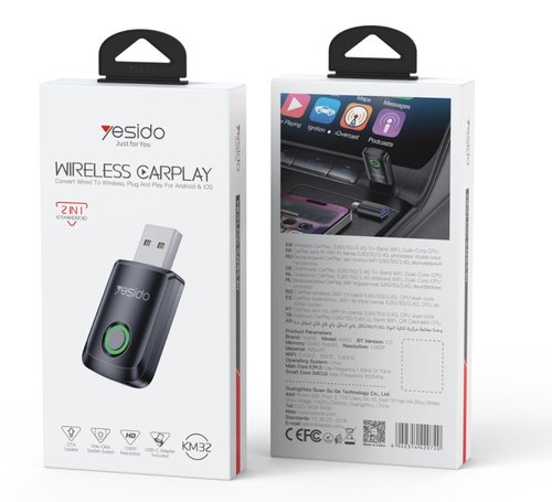 מתאם CarPlay אלחוטי Yesido KM32