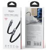 כבל שטוח קלוע USB-C ל-USB-C בהספק 60W Yesido CA206 - שחור