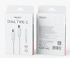 כבל USB-C ל-USB-C בהספק 60W Yesido CA175 - לבן
