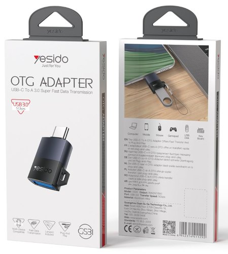 מתאם OTG מ-USB-C ל-USB-A Yesido GS31