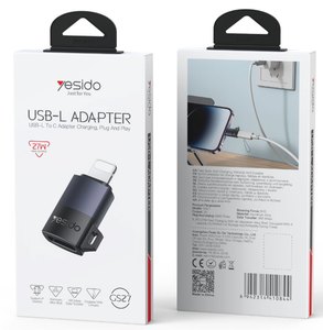מתאם OTG מ-Lightning ל-USB-C Yesido GS27
