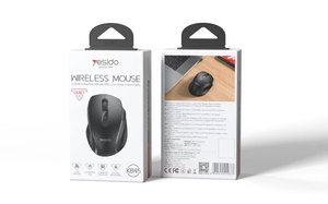 עכבר אלחוטי שקט 2.4G Yesido KB45 - שחור