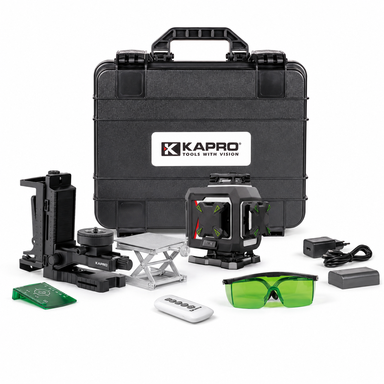 פלס לייזר 4D קווים ירוקים KAPRO 946G MAESTRO