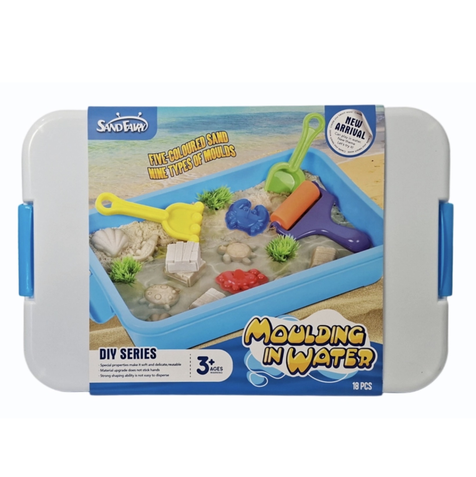 ערכת חול קסם 18חלקים
