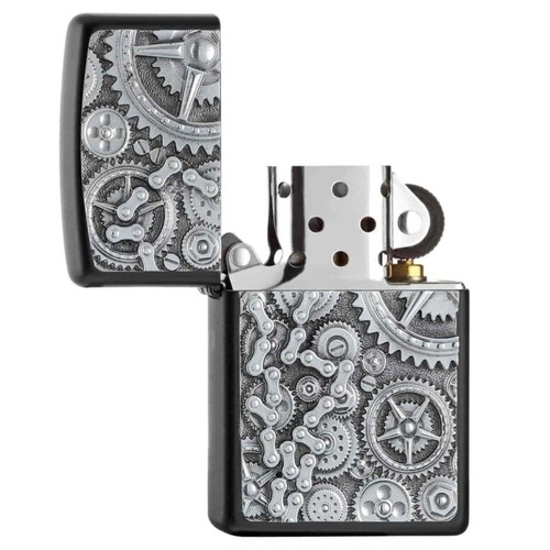 מצית זיפו גלגלי שיניים תלת-מימד - ZIPPO