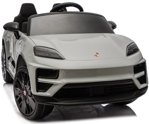 ג'יפ ממונע 12V לילדים פורשה מקאן Porsche Macan עם שלט חכם והנעה 4X4 - אפור בהיר