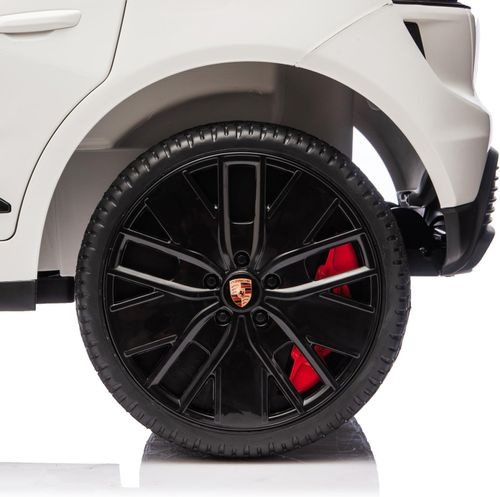 ג'יפ ממונע 12V לילדים פורשה מקאן Porsche Macan עם שלט חכם והנעה 4X4 - אפור בהיר