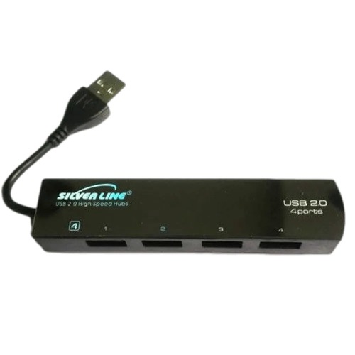 מפצל 4 יציאות Silver Line Hub USB 2.0