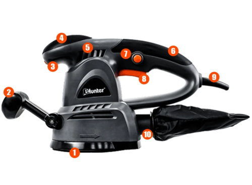 מלטשת אקצנטרית 5 '' 125 ממ 100500-002  480W  HUNTER