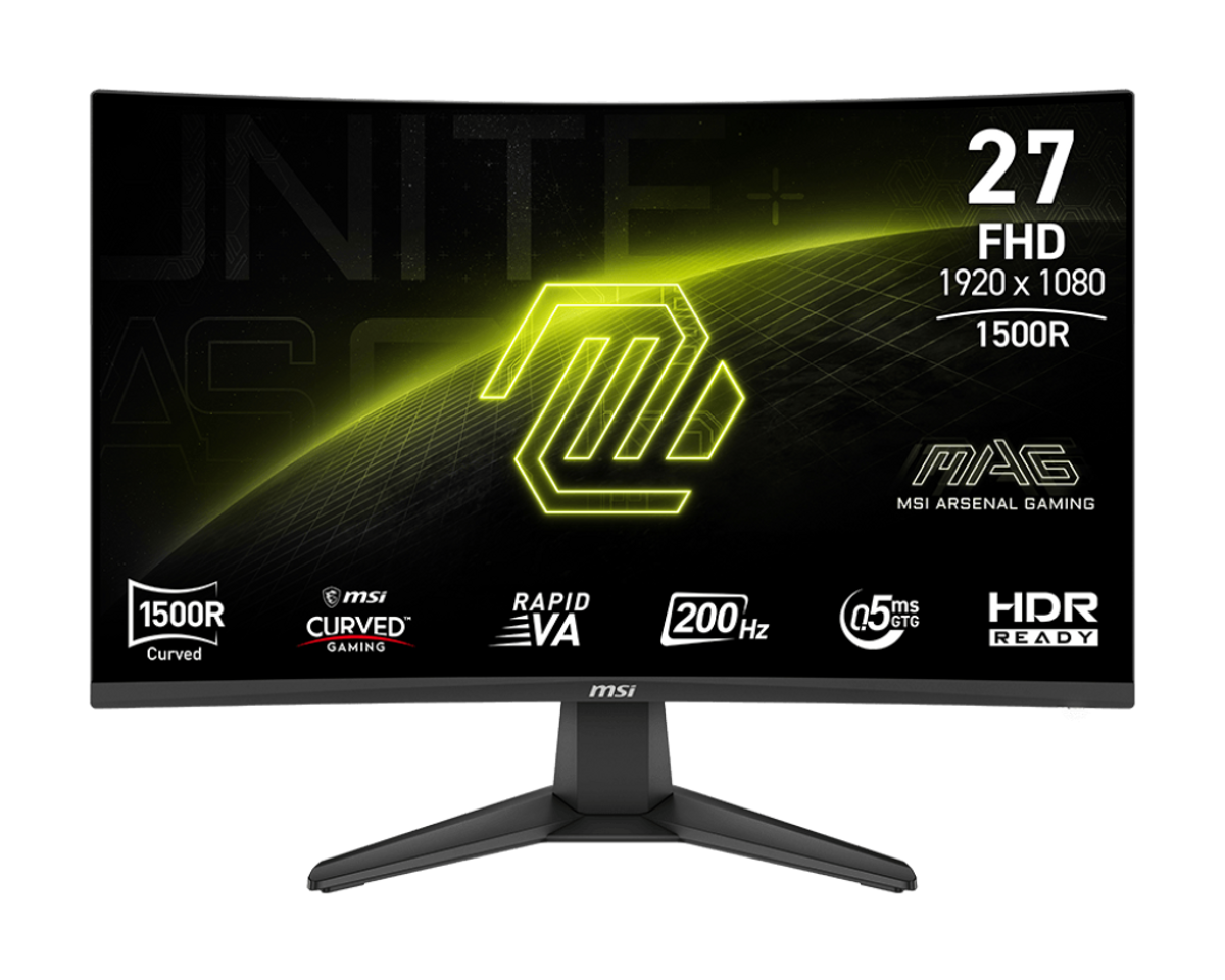 מסך מחשב קעור MSI MAG 276CF E20 – 27" / 1920x1080 / 200Hz / 0.5ms