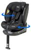 כיסא בטיחות ובוסטר מסתובב I-ELITE 360º מלידה ועד גיל 8 בתקן i-Size עם ריפוד מלאנג' מנדף זיעה - שחור