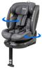 כיסא בטיחות ובוסטר מסתובב I-ELITE 360º מלידה ועד גיל 8 בתקן i-Size עם ריפוד מלאנג' מנדף זיעה - אפור