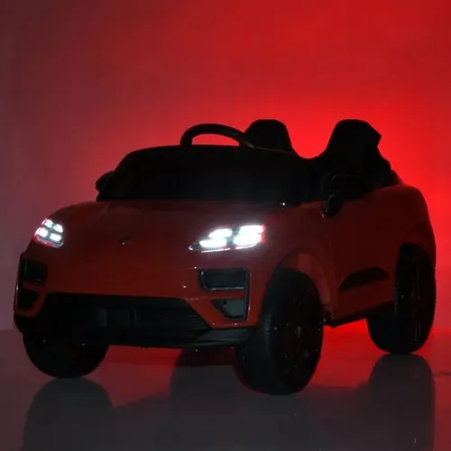 ג'יפ ממונע 12V לילדים פורשה מקאן Porsche Macan עם שלט חכם והנעה 4X4 - צהוב
