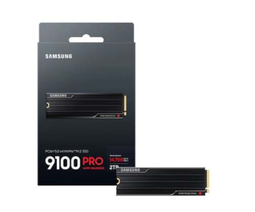תמונה של דיסק פנימי Samsung 9100 PRO W Heatsink 2TB Gen5 M.2 NVME 2.0
