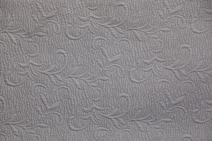 דוגמית בד אריגה פרחוני מקולקציית quilt מוקה