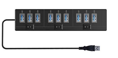 רכזת HUB USB 1/10