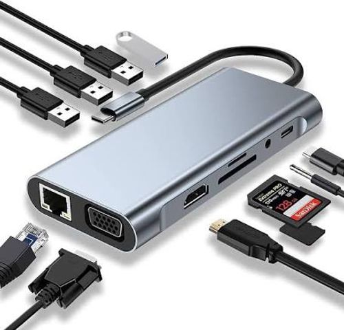 תחנת עגינה 11IN1 TYPC TO HDMI/USB/RJ45/USB-C