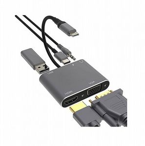 ממיר 5IN1 TYPEC TO USB HDMI/VGA/AUDIO
