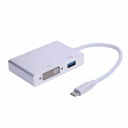 ממיר TYPE C TO VGA/HDMI/USB/TYPEC