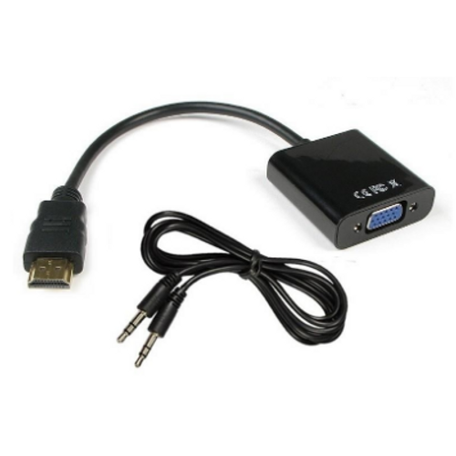 כבל ממיר HDMI TO VGA עם כבל אודיו